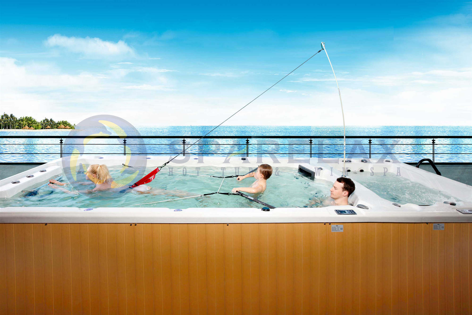 zwem bubbelbad swim hottub